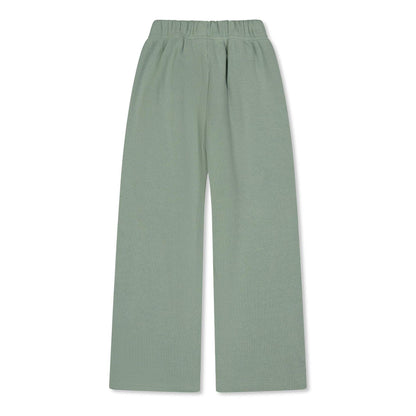 Sage Green - Back - Fear Of God Essentials Childrens-Kids Fleece Relaxed Fit Jogging Bottoms