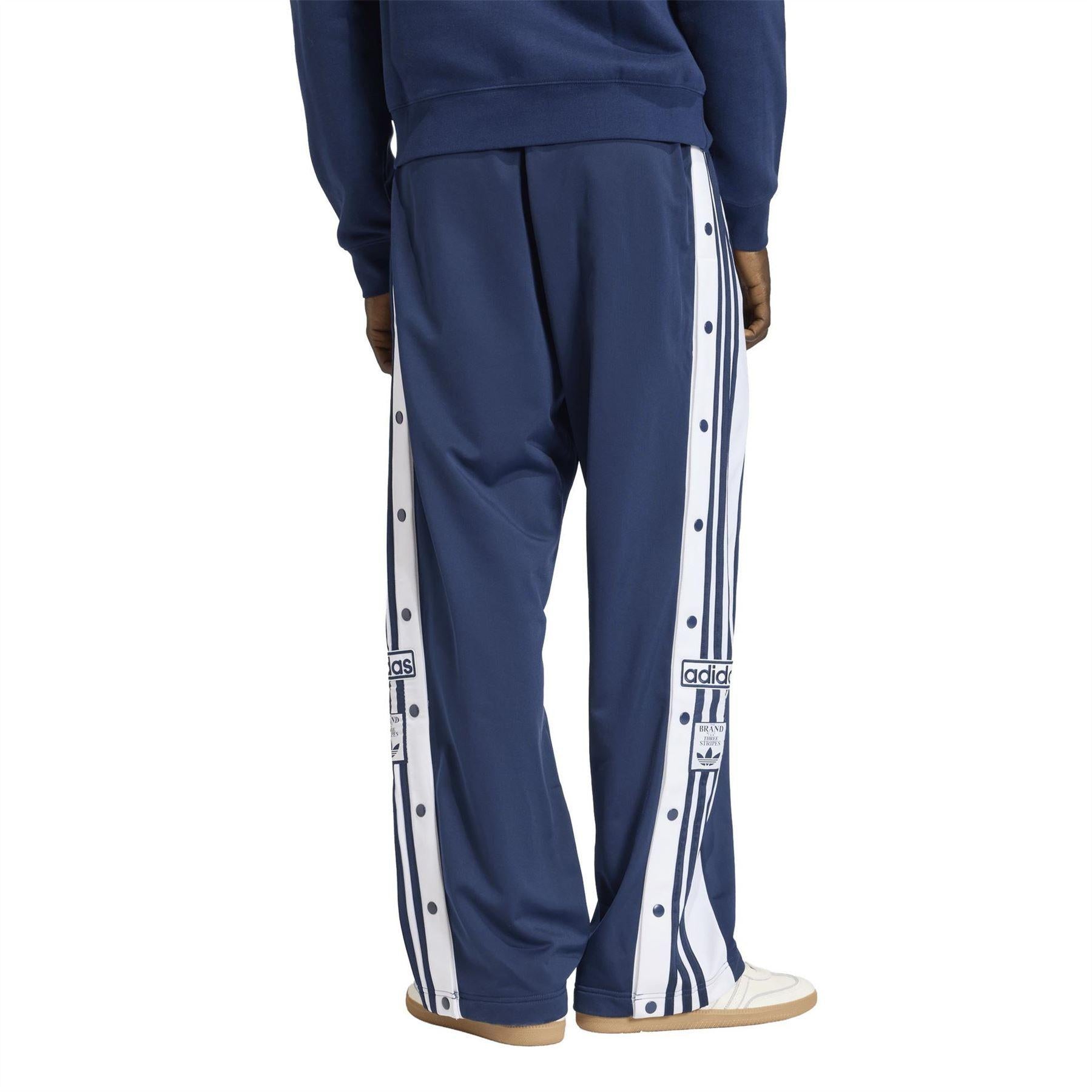 Night Indigo - Back - Adidas Mens Originals Open Hem Jogging Bottoms