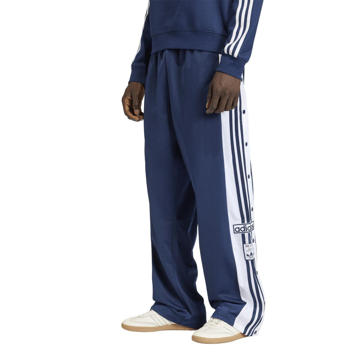 Night Indigo - Pack Shot - Adidas Mens Originals Open Hem Jogging Bottoms