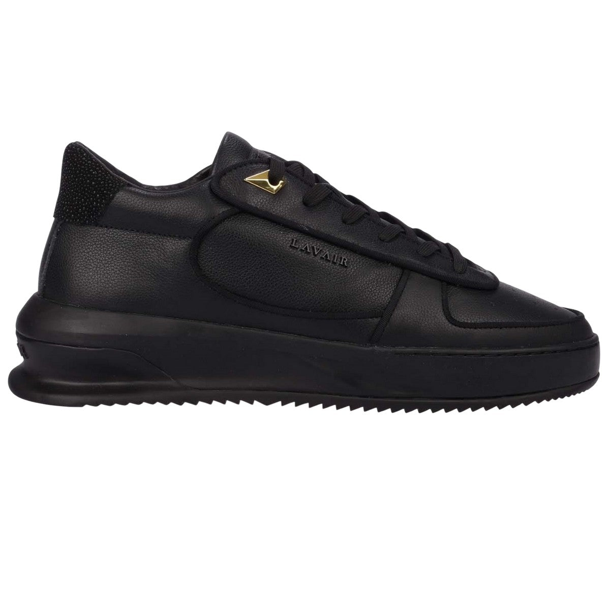Black - Lifestyle - Lavair Mens Femento Leather Trainers
