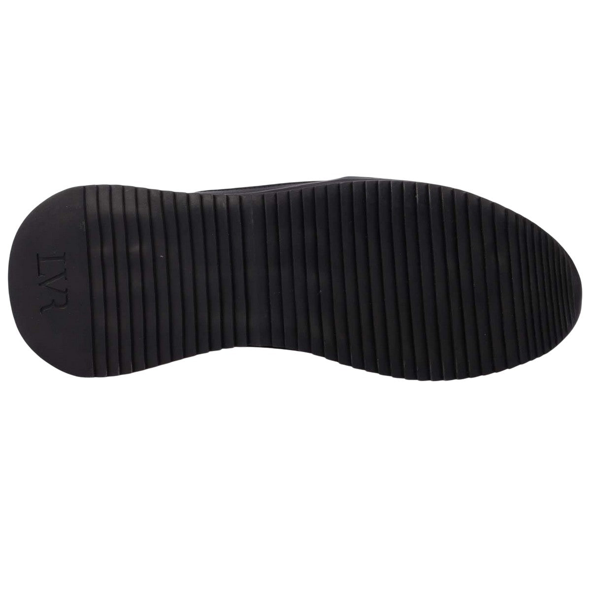 Black - Side - Lavair Mens Femento Leather Trainers