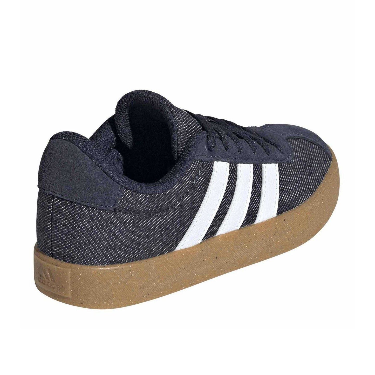 Ink-White - Back - Adidas Childrens-Kids VL Court 3.0 Flat Trainers