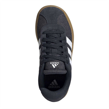 Ink-White - Lifestyle - Adidas Childrens-Kids VL Court 3.0 Flat Trainers