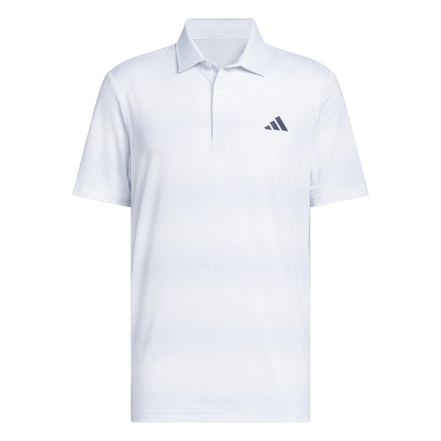 Sky Blue - Front - Adidas Mens Ultimate 365 Stripe Mesh Polo Shirt