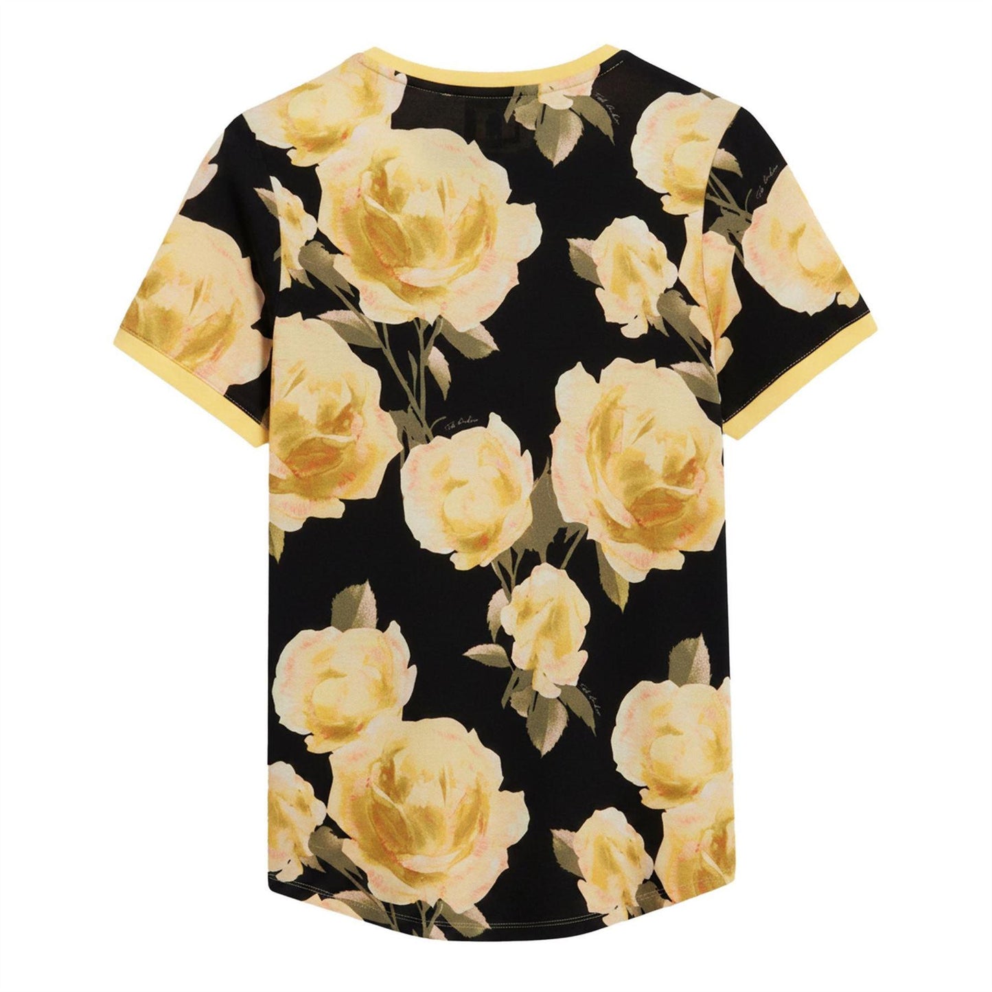Black - Back - Ted Baker Womens-Ladies Floral Regular T-Shirt