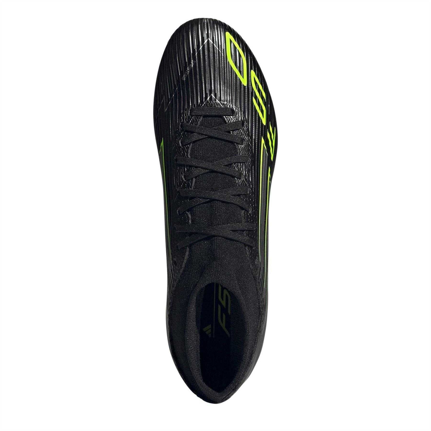 Black-Lemon - Lifestyle - Adidas Mens F50 League Mid Cut Soft Ground Football Boots