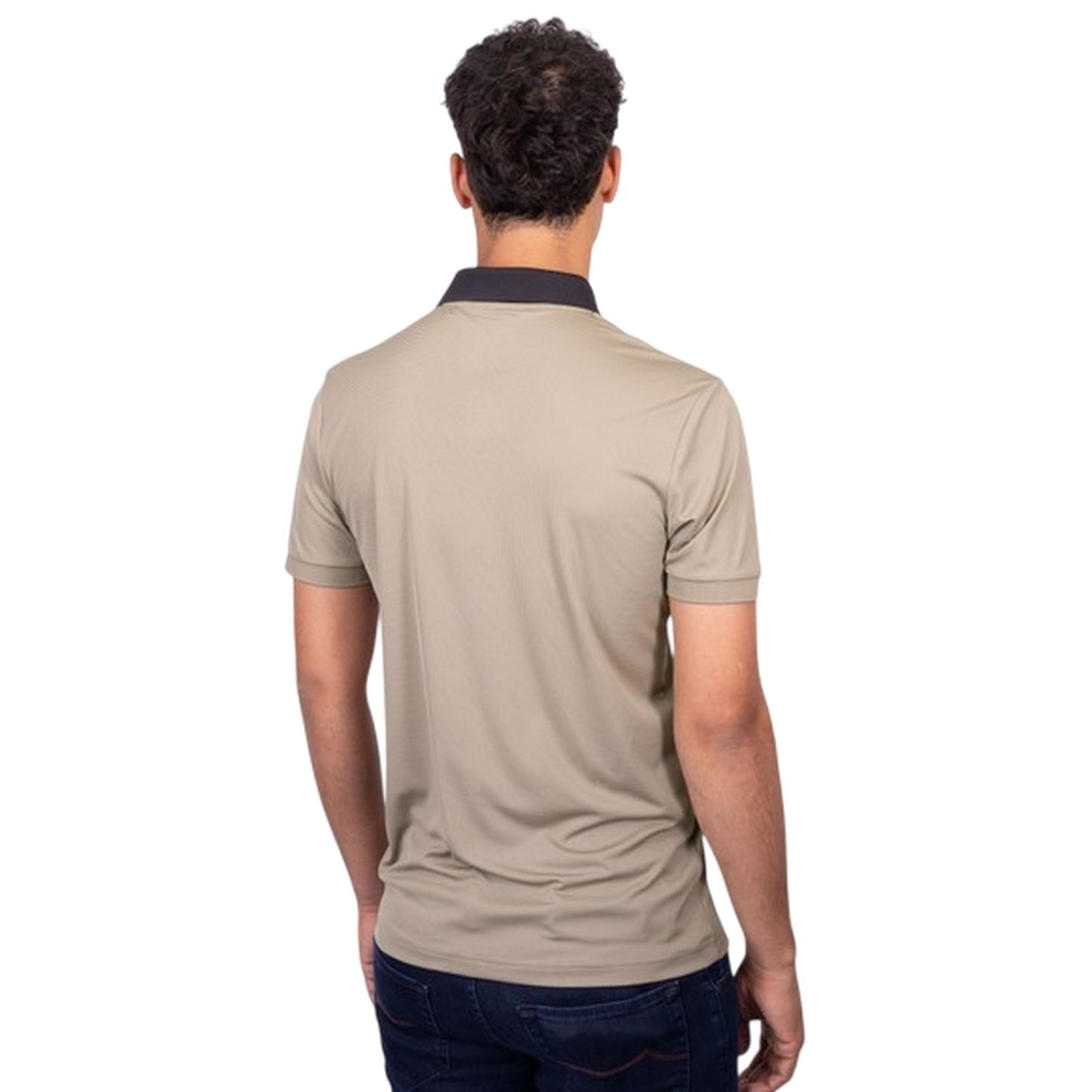 Pastel Green - Back - Hugo Mens Palle Toc Logo Slim Polo Shirt