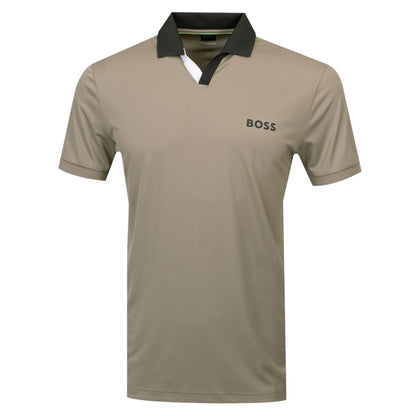 Pastel Green - Front - Hugo Mens Palle Toc Logo Slim Polo Shirt