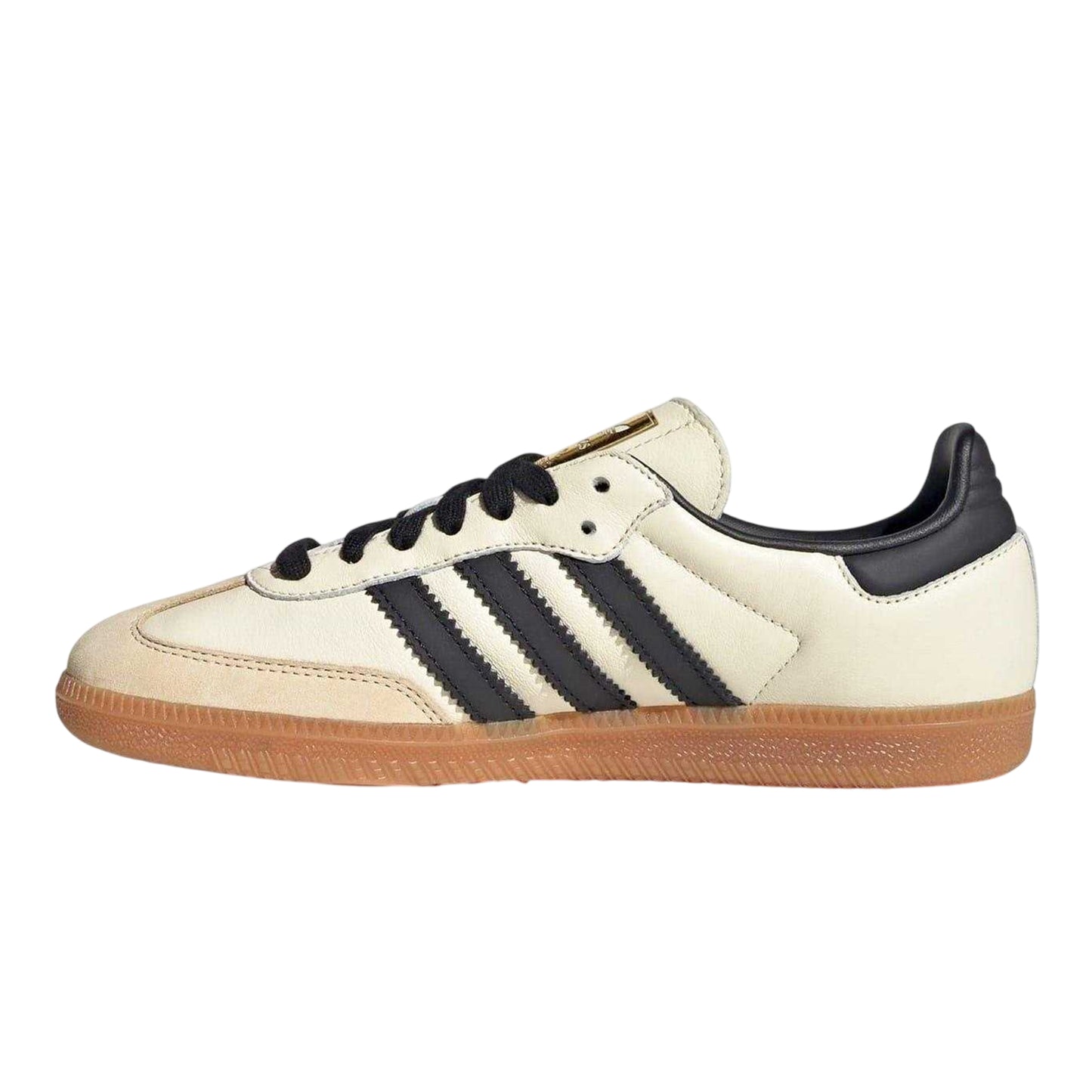 Cream-White - Side - Adidas Womens-Ladies Samba OG Leather Trainers