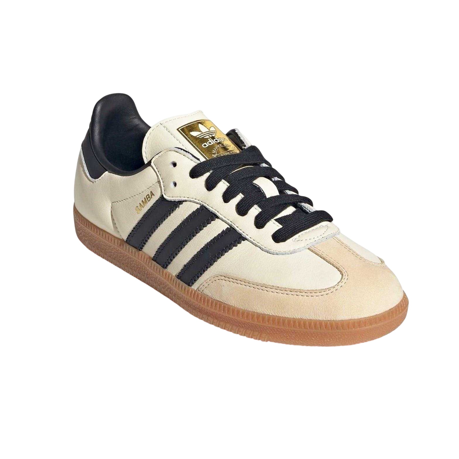 Cream-White - Lifestyle - Adidas Womens-Ladies Samba OG Leather Trainers