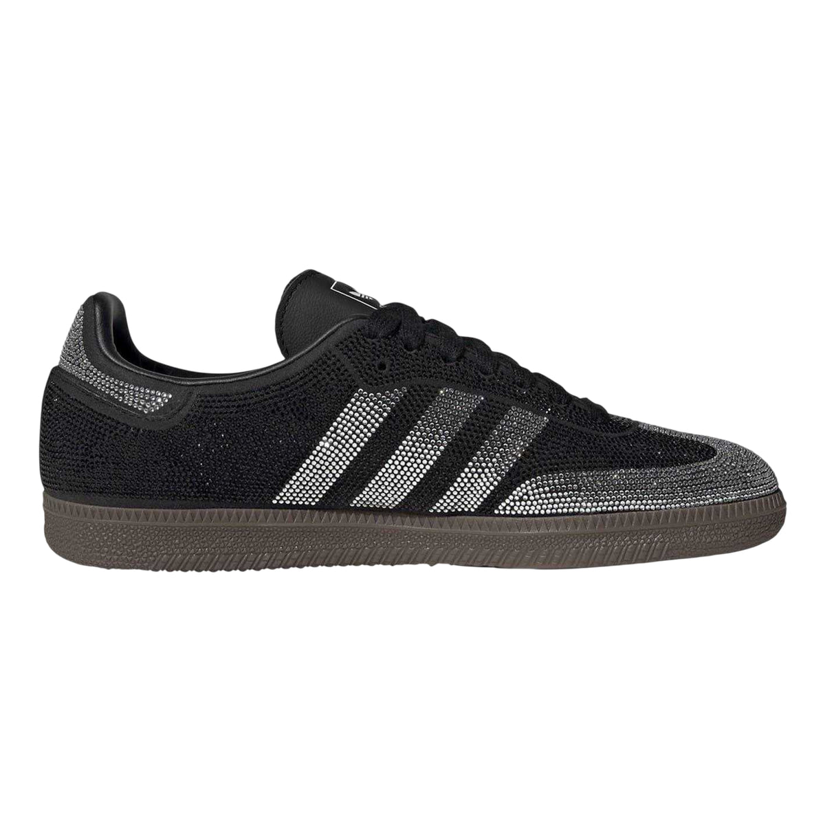 Crystal Black - Front - Adidas Womens-Ladies Samba OG Leather Trainers