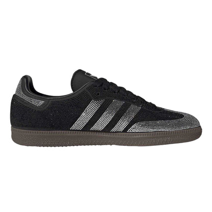 Crystal Black - Front - Adidas Womens-Ladies Samba OG Leather Trainers