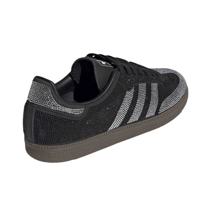 Crystal Black - Back - Adidas Womens-Ladies Samba OG Leather Trainers