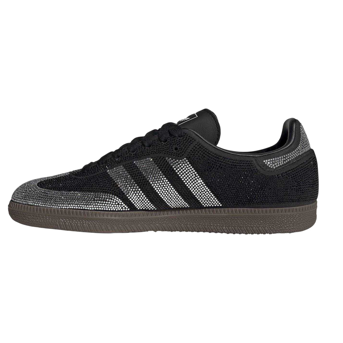 Crystal Black - Side - Adidas Womens-Ladies Samba OG Leather Trainers