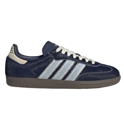 Night Indigo - Front - Adidas Womens-Ladies Samba OG Leather Trainers