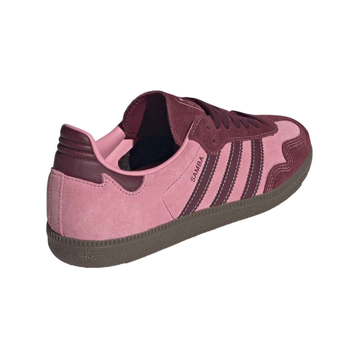 Pink - Back - Adidas Womens-Ladies Samba OG Leather Trainers