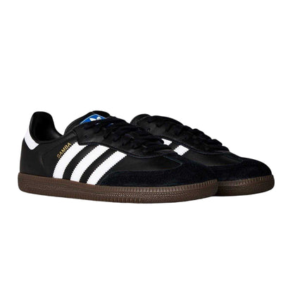Black-White - Lifestyle - Adidas Womens-Ladies Samba OG Leather Trainers