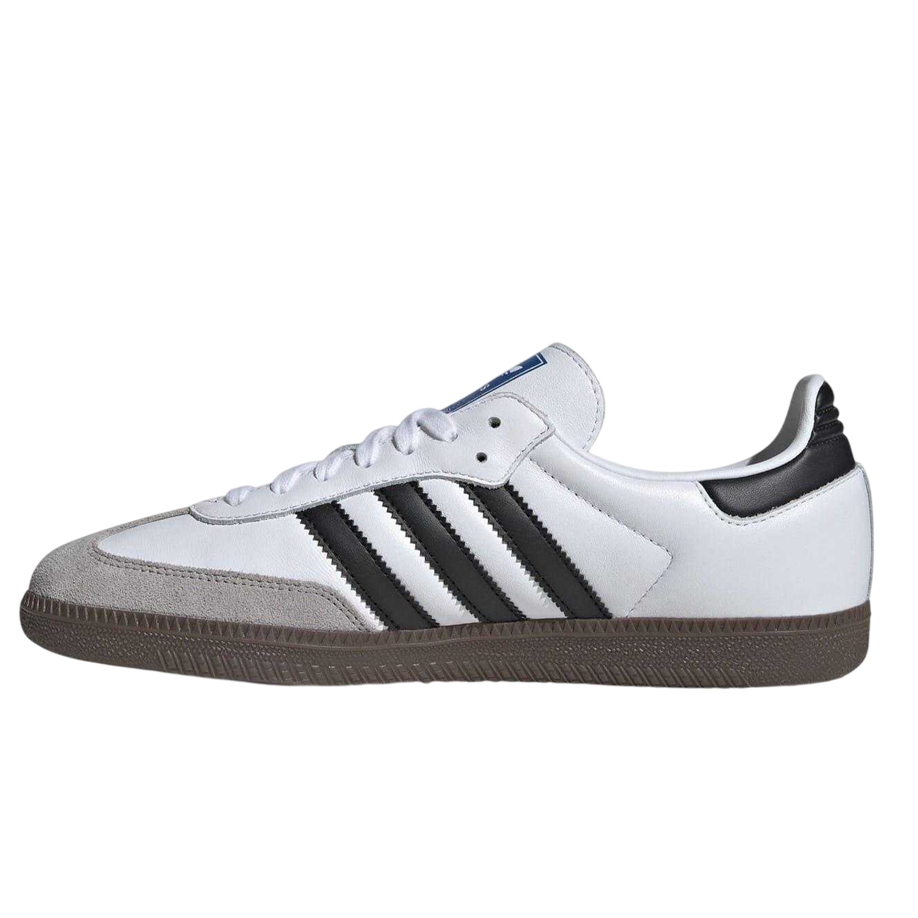 White-Black - Side - Adidas Womens-Ladies Samba OG Leather Trainers