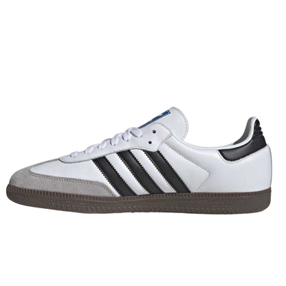 White-Black - Side - Adidas Womens-Ladies Samba OG Leather Trainers