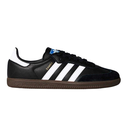 Black-White - Front - Adidas Womens-Ladies Samba OG Leather Trainers