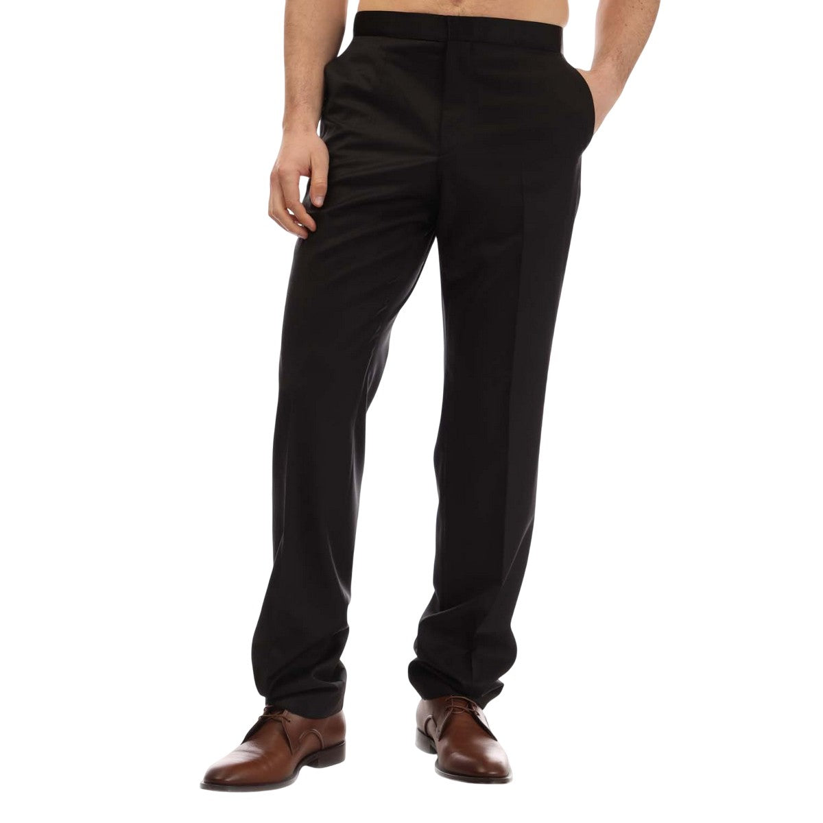 Black - Front - Boss Mens Ledan Trousers