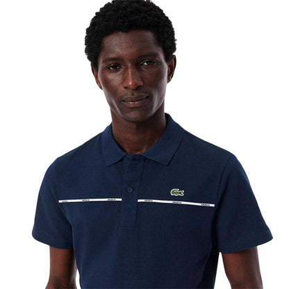 Navy Blue - Lifestyle - Lacoste Mens Logo Collared Polo Shirt