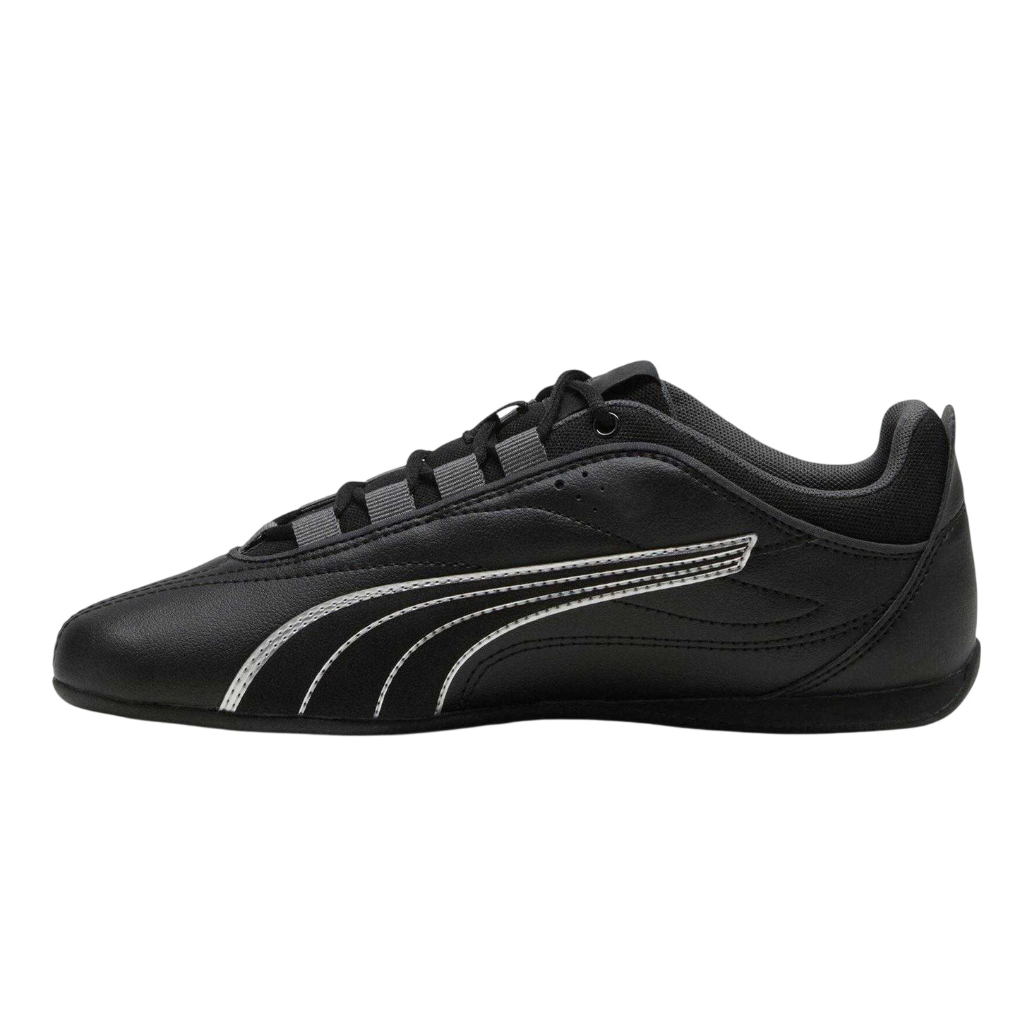 Black - Back - Puma Womens-Ladies Catch Soleil Side Stripe Trainers