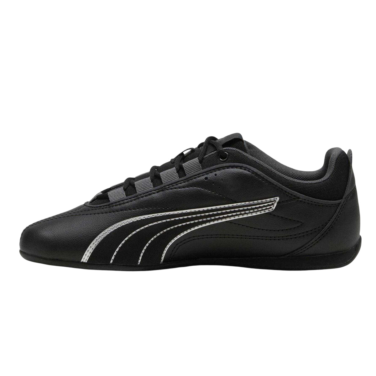 Black - Back - Puma Womens-Ladies Catch Soleil Side Stripe Trainers