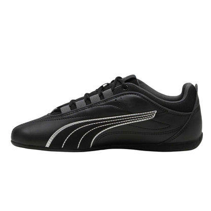 Black - Back - Puma Womens-Ladies Catch Soleil Side Stripe Trainers