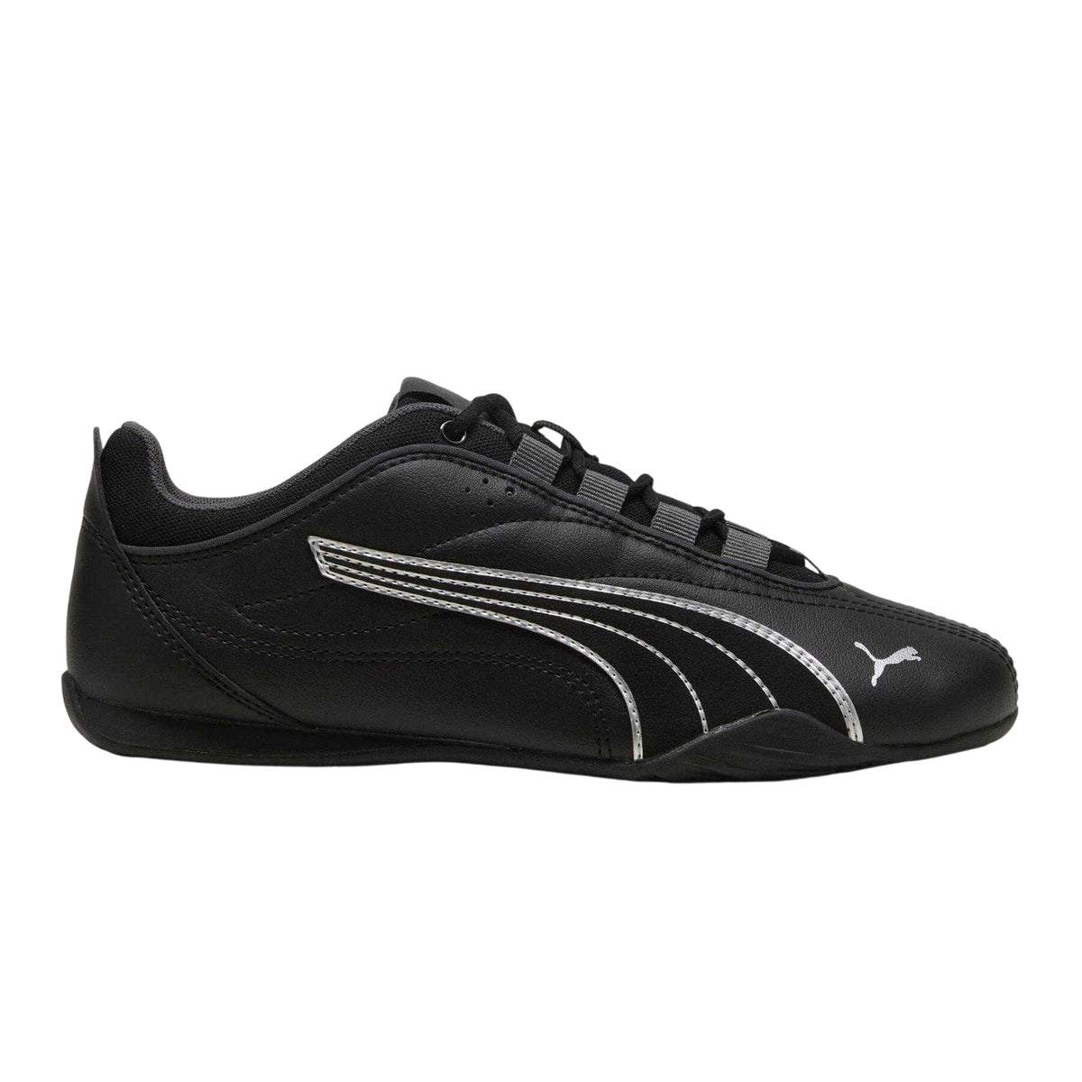 Black - Front - Puma Womens-Ladies Catch Soleil Side Stripe Trainers