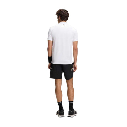 White - Back - Boss Mens Pl Toc Spin Logo Quarter Zip Polo Shirt