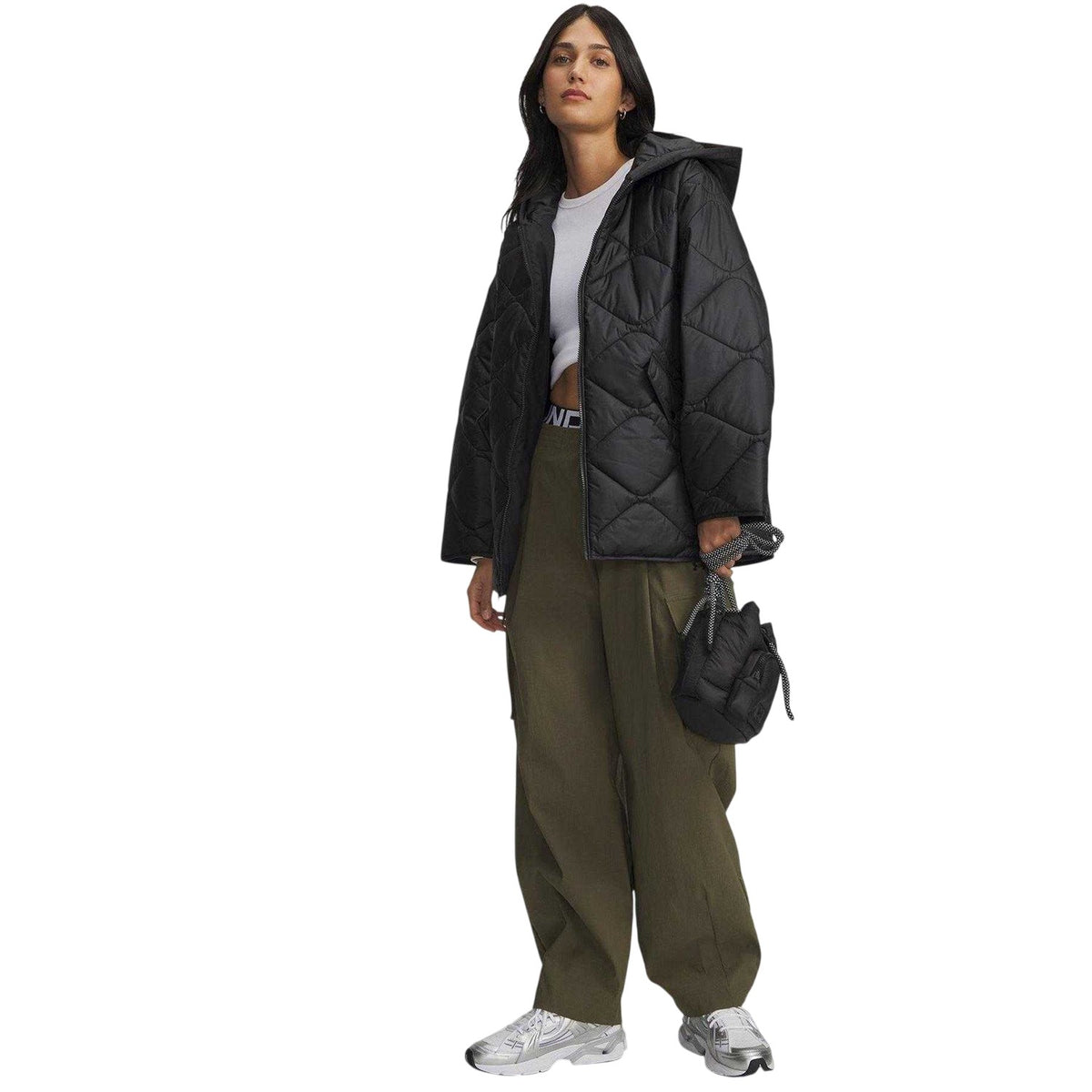 Green - Lifestyle - Under Armour Womens-Ladies Unstoppable Cargo Trousers