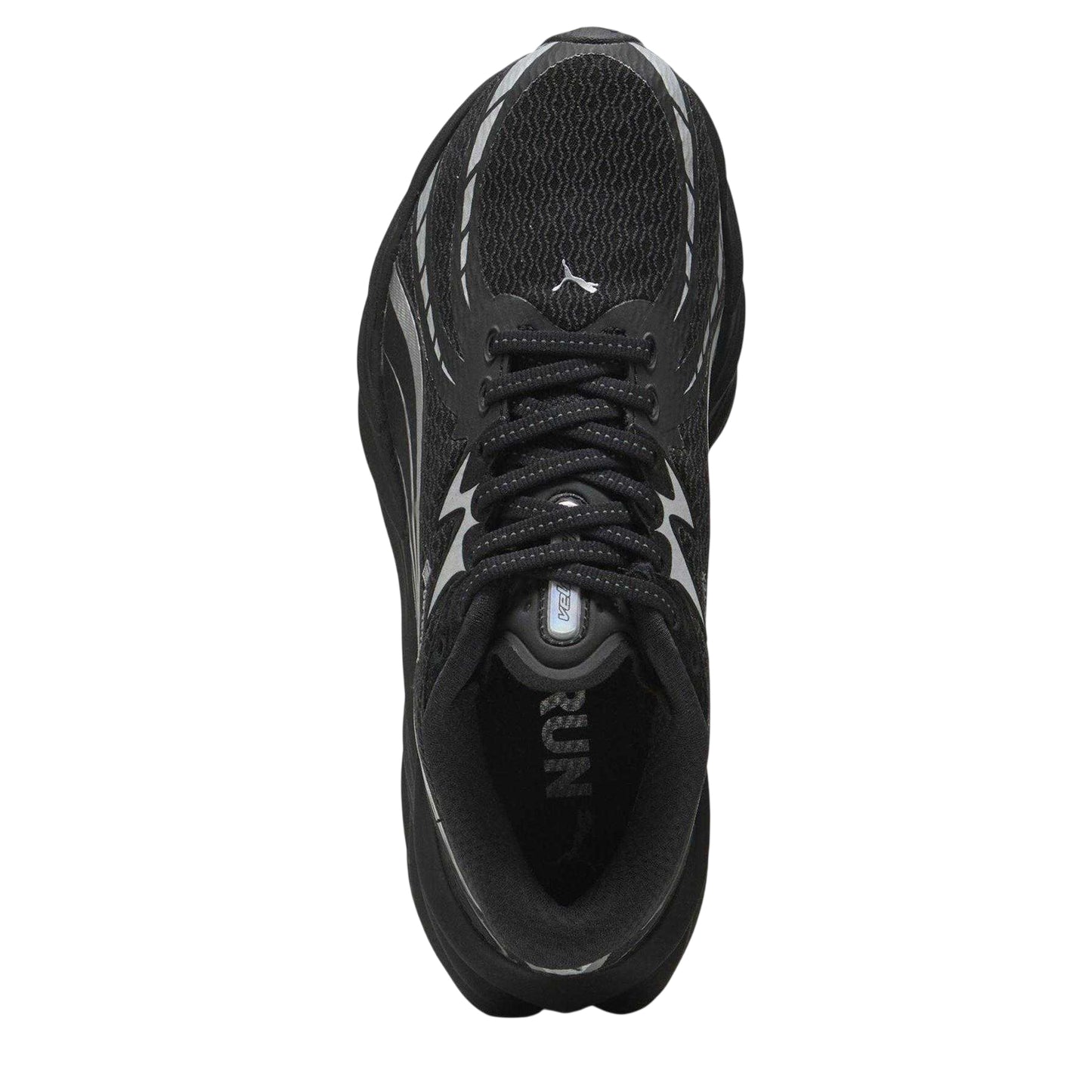 Black-Silver - Side - Puma Unisex Adult Velocity Nitro 4 Running Trainers
