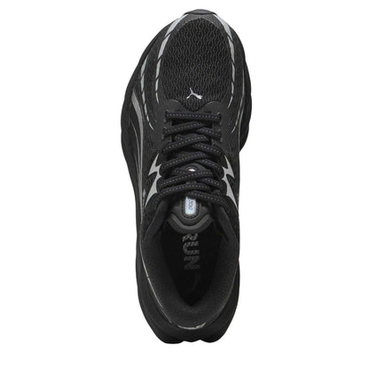 Black-Silver - Side - Puma Unisex Adult Velocity Nitro 4 Running Trainers