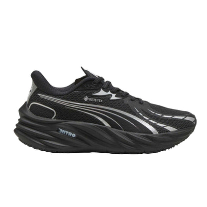 Black-Silver - Front - Puma Unisex Adult Velocity Nitro 4 Running Trainers