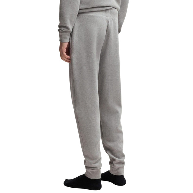 Grey - Back - Boss Mens Lounge Jogging Bottoms