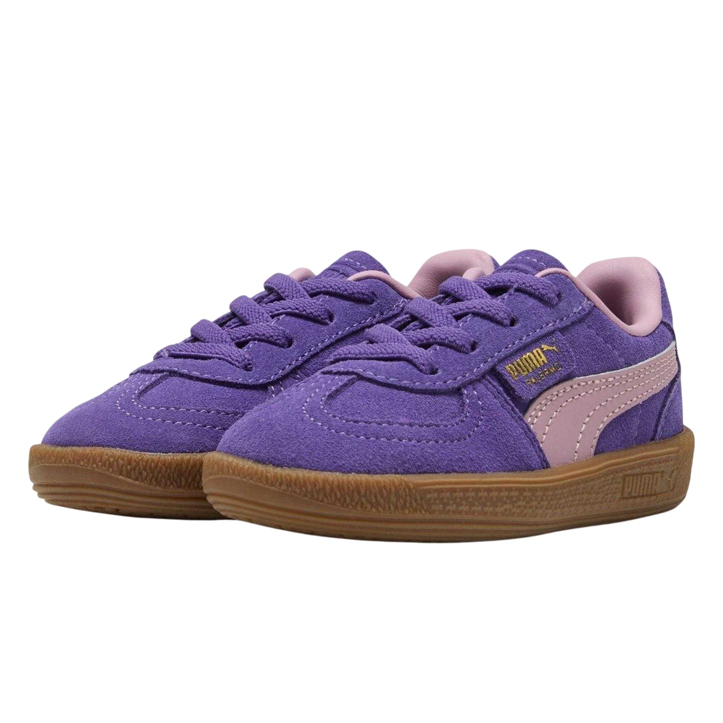 Purple - Lifestyle - Puma Childrens-Kids Palermo Suede Trainers