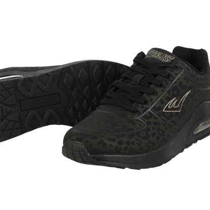 Black - Lifestyle - Everlast Womens-Ladies Kaiso Leopard Print Trainers