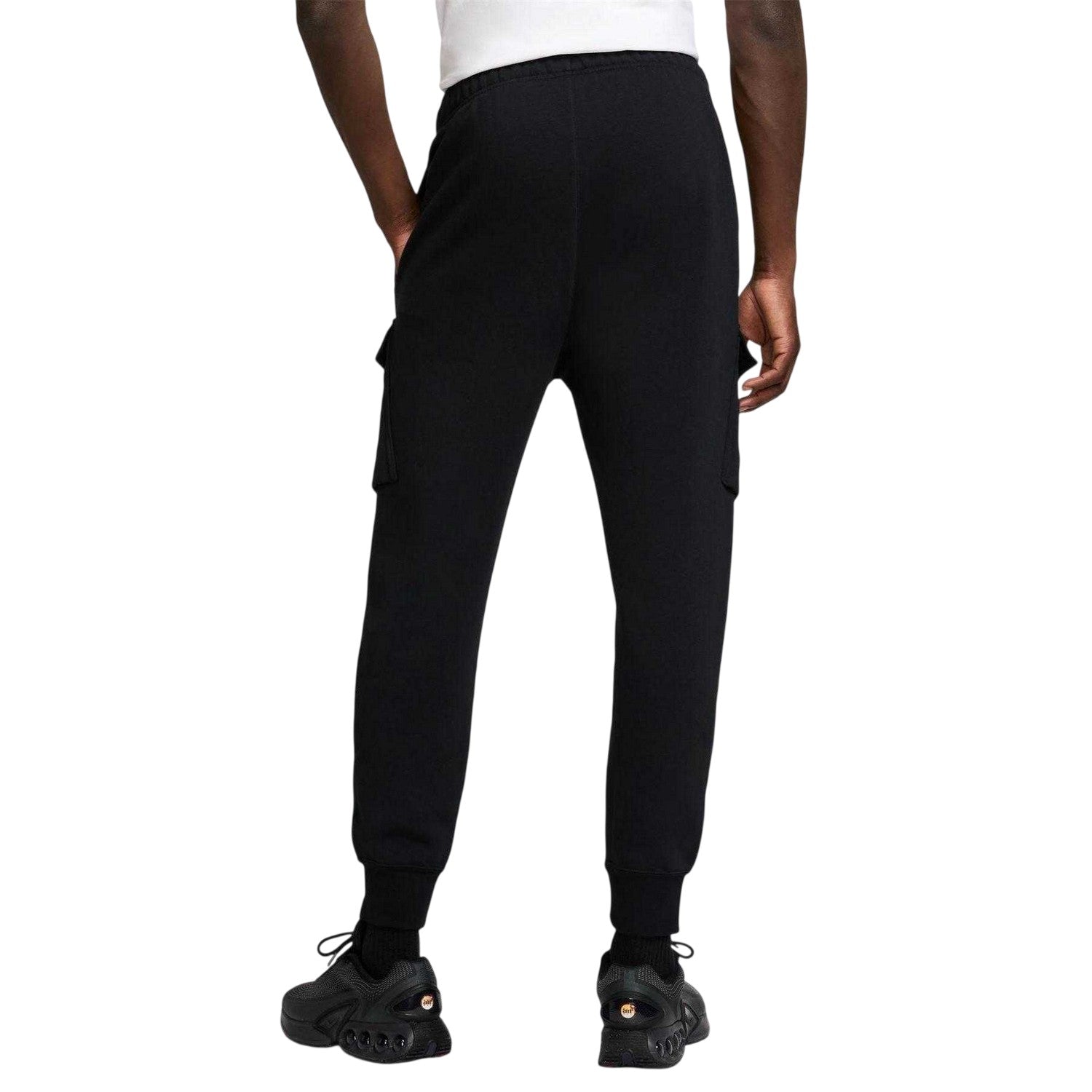 Black-Fir - Back - Nike Mens Air Fleece Cargo Jogging Bottoms