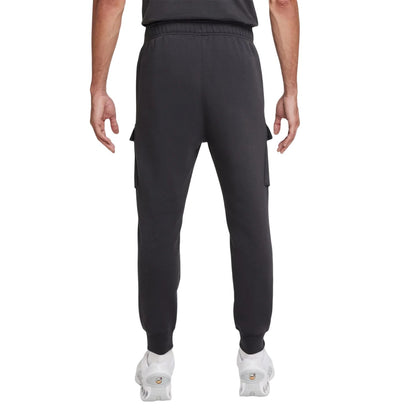 Anthracite - Front - Nike Mens Air Fleece Cargo Jogging Bottoms