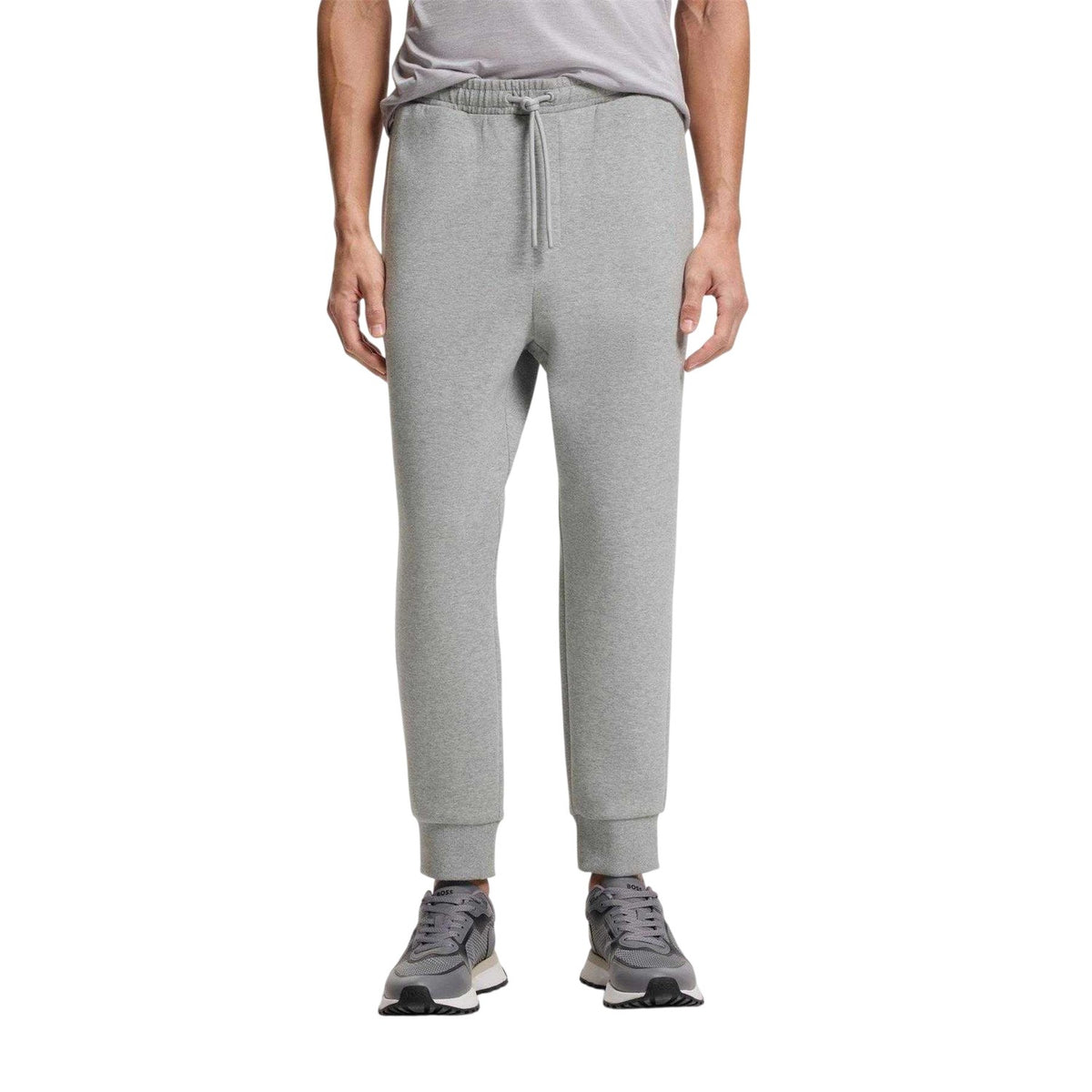 Silver - Side - Boss Mens Hadiko Joggers