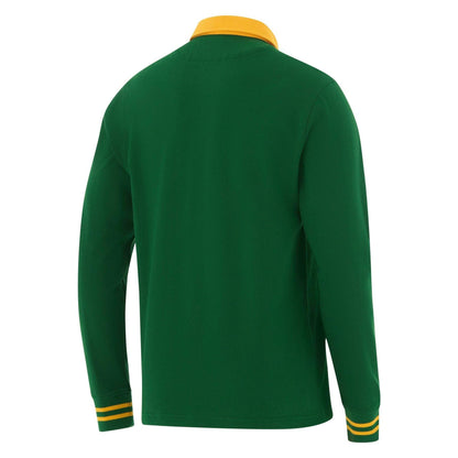 Green - Back - Nike Mens Springboks Classic 2026 Long-Sleeved Polo Shirt