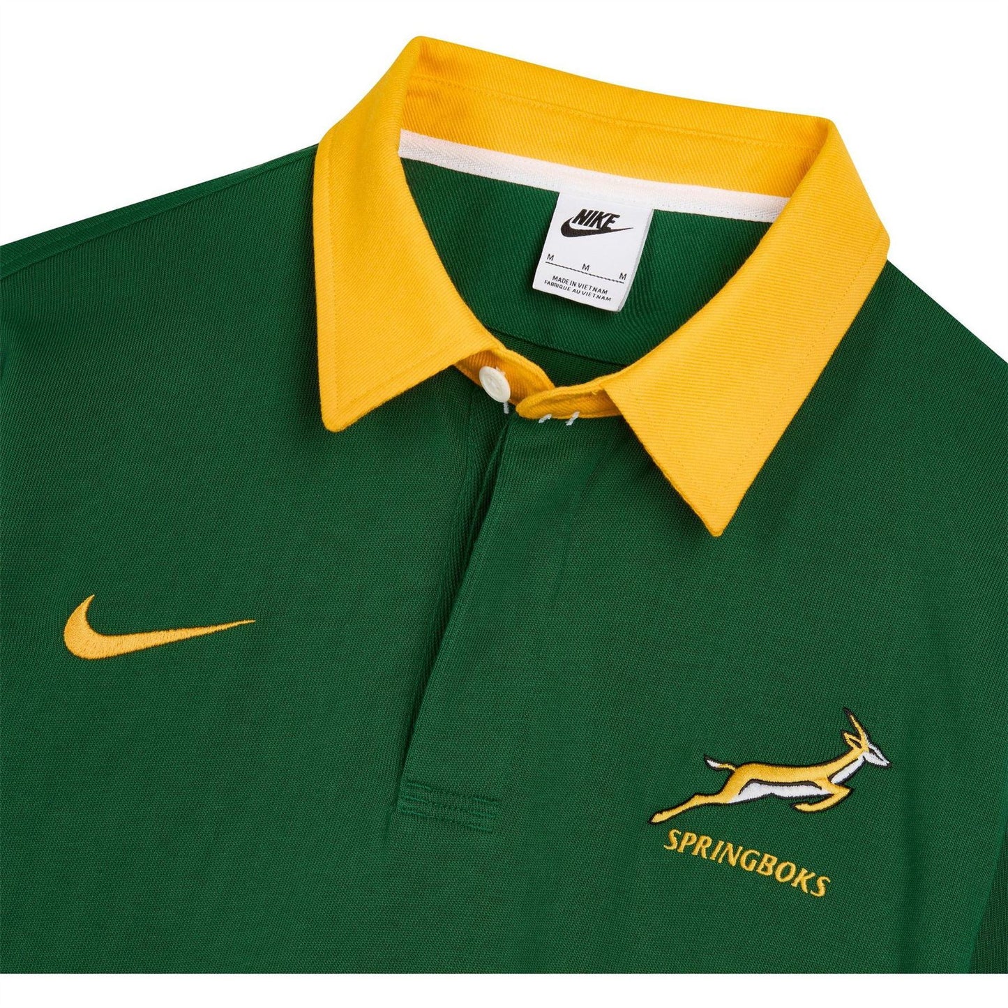 Green - Lifestyle - Nike Mens Springboks Classic 2026 Long-Sleeved Polo Shirt