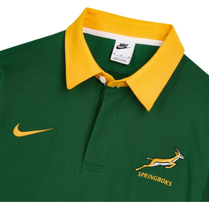 Green - Lifestyle - Nike Mens Springboks Classic 2026 Long-Sleeved Polo Shirt