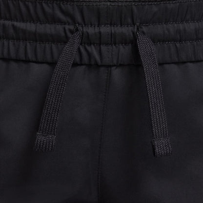 Black-White - Lifestyle - Nike Childrens-Kids Club Woven Logo Jogging Bottoms