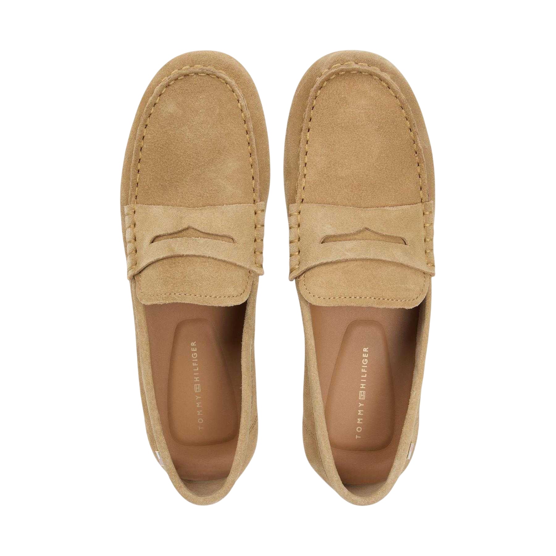 Safari - Side - Tommy Hilfiger Womens-Ladies Suede Flat Loafers