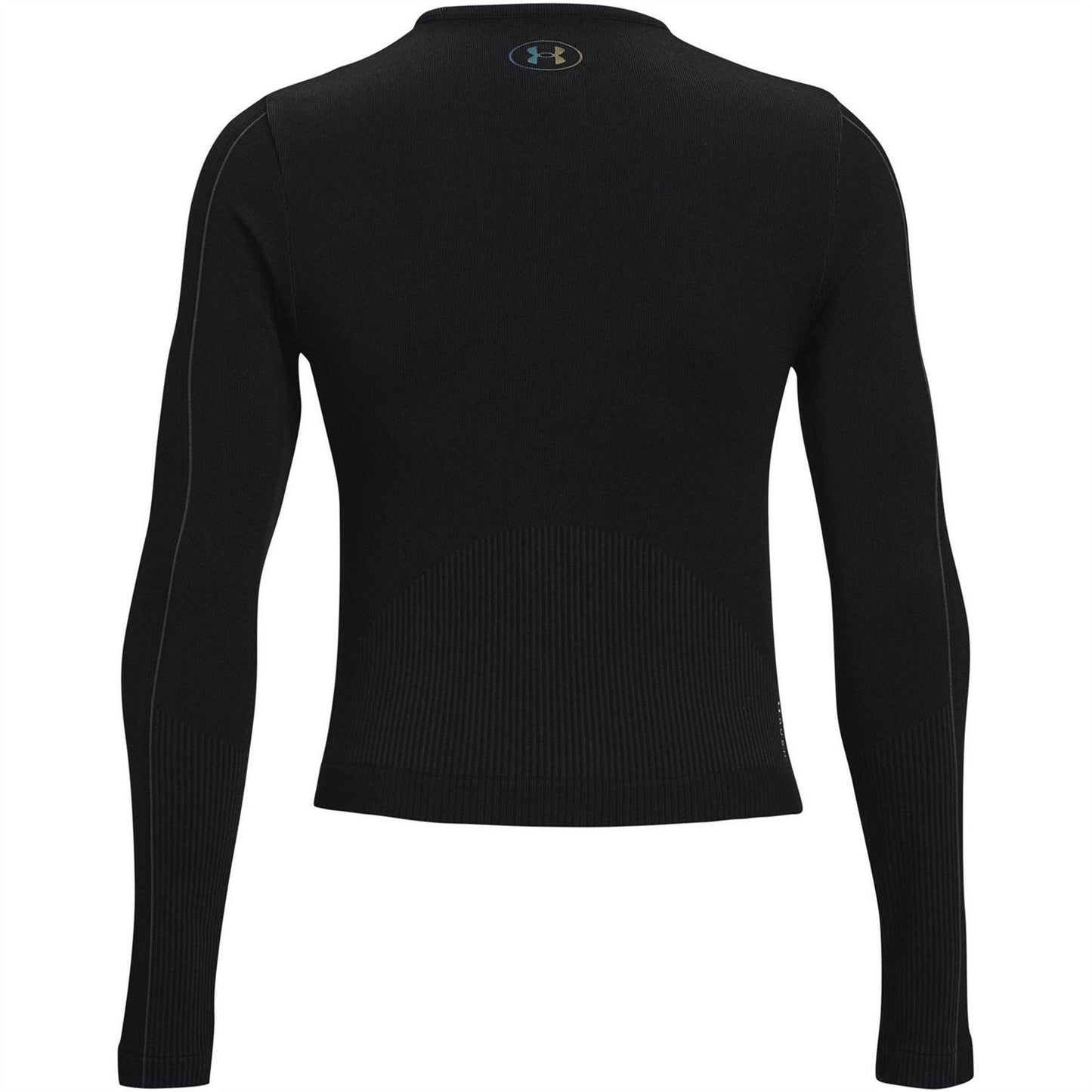 Black - Back - Under Armour Womens-Ladies UA Rush Base Layer Top