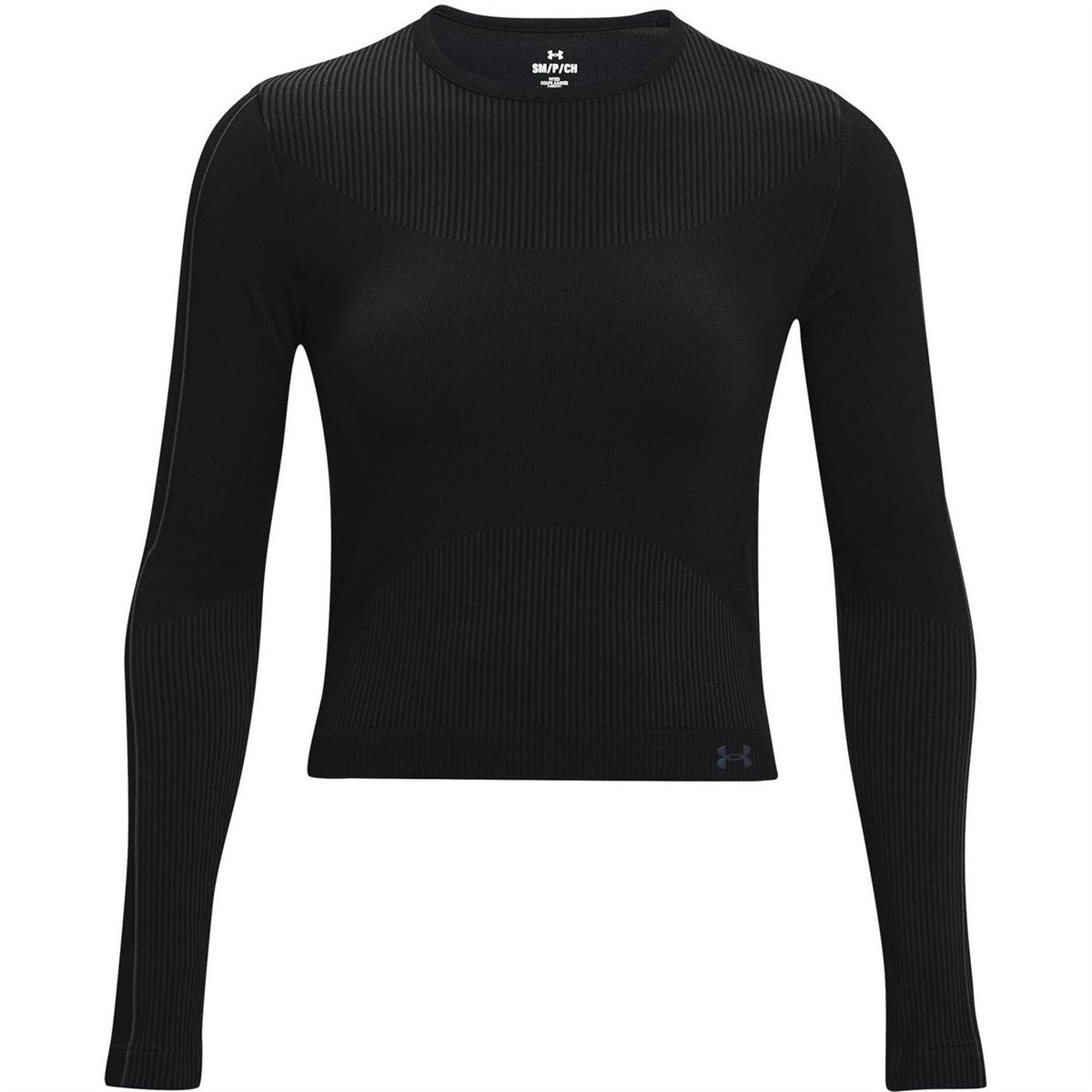 Black - Front - Under Armour Womens-Ladies UA Rush Base Layer Top