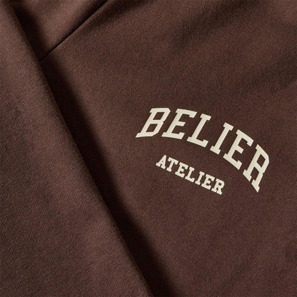 Brown - Side - Belier Mens Logo Joggers