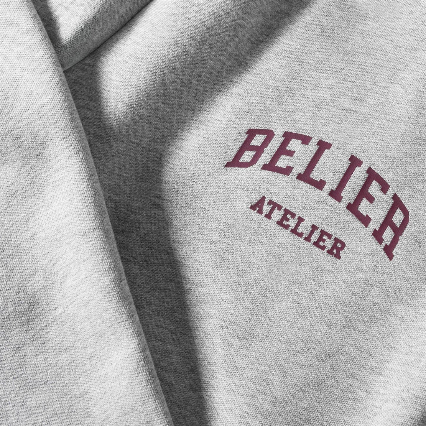 Grey Marl - Side - Belier Mens Logo Joggers